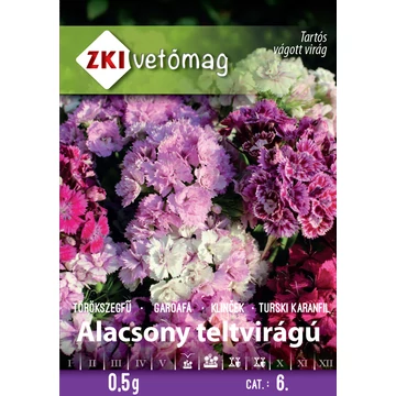 ZKI Virág Törökszegfű Teltvirágú alacsony színkeverék 0,5 g