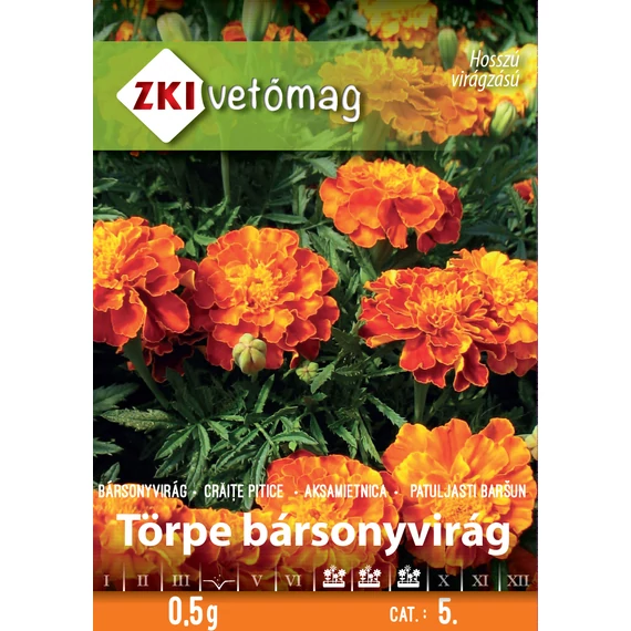 ZKI Virág Törpe bársonyvirág Bonita színkeverék  0,5 g