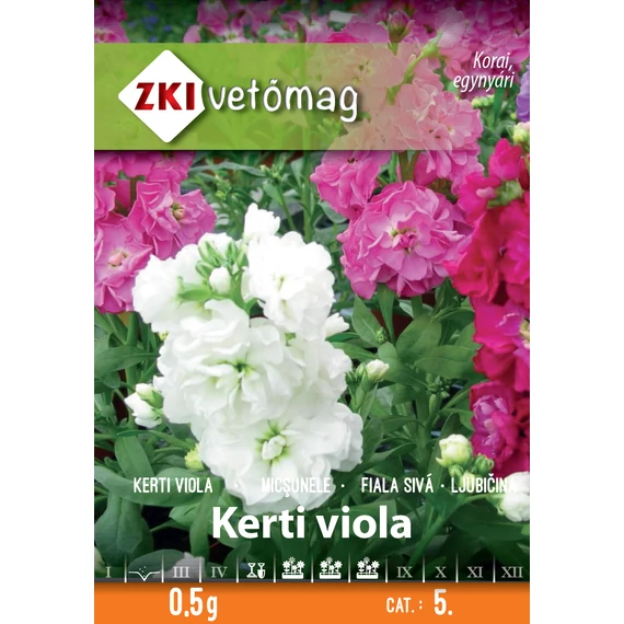 ZKI Virág  Kerti viola Színkeverék  0,5 g