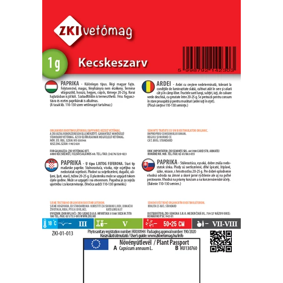 ZKI Paprika Kecskeszarv 1 g hátlap