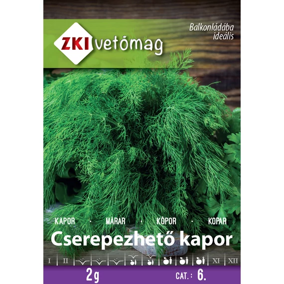 ZKI Fűszernövény Cserepezhető Kapor 2 g